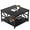 Black, variant on Coffee Table with Storage for Living Room, Small Square Center Tables with Seamless One-Piece Tabletop Farmhouse Style, Black