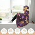 thumbnail image 5 of Throw Wearable Blanket Hoodie Onesie Soft Sleeping Bag Cloak Wrap Cape Cute Mushroom Autumn Gift for Adult Kids Plush Velvet 50x60 in Nature Wild Forest, 5 of 6