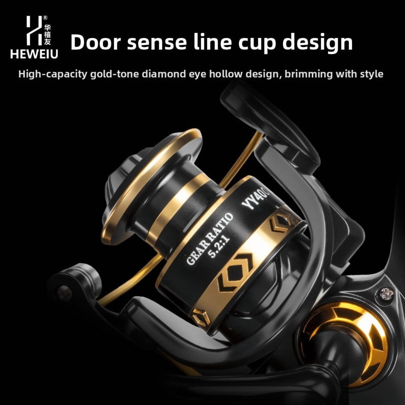 DK All-Metal Spinning Reel - 15KG Max Drag Power, Long Cast Anti-Reverse Fishing Reel for Surf Casting, Saltwater & Freshwater, Anti-Backlash Spool Design