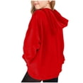 thumbnail image 6 of YUNAFFT Boys & Girls Hooded Sweatshirt Long Sleeve Casual Pullover 4-14Y Winter Warm 100% Polyester 8 Colors, 6 of 9