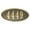 Bronze, variant on Claremont Oval Cast Aluminum Bronze With Gold Border Address Plaque