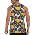 thumbnail image 3 of Xecao Mouse Cheese Men's Tank Top Workout Quick Dry Sleeveless Gym Jogging Muscle Shirts Summer Swim Beach Tops, 3 of 9
