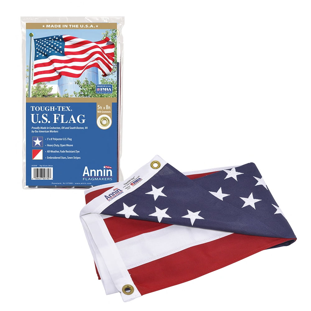 Nylon 150D Rough Tex ® Waterproof UV Protected Brass G Details about   3x5 ft US American Flag 