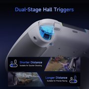 QUCOPRE Bluetooth Controller, Wireless Gaming Controller for PC/Android/iOS/Switch/Switch 2/Steam with Noise-Canceling Buttons,Dual-Stage Triggers,8 Way D-pad,4 Vibration Motors