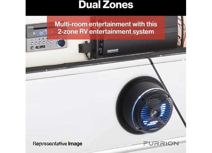 Furrion RV ＆ Marine エンターテイメントシステム 260W 3ゾーンオーディオ Bluetooth対応 CD/DVDプレーヤー内蔵 AM/FMラジオ ヘッドホンジャック USBインターフ : Furrion RV \u0026 Marine エンターテイメントシステム 260W
