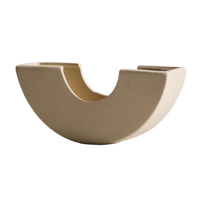Jarrón de cerámica de estilo nórdico, jarrón creativo, manualidades para decoración del hogar (1 pieza, nuevo tipo C)
