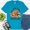 Aqua, variant on It’s Aww-Tumn Premium Shirt – Fall Raccoon Graphic Tee with God’s Love Quote, Aqua, S