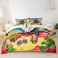 thumbnail image 3 of Homewish Vacation Dachshund Animal Twin Duvet Cover,Summer Beach Twin Bedding,Multicolor,Colorful Stars Reversible,2pcs,1 Duvet Cover and 1 Pillowcase, 3 of 6