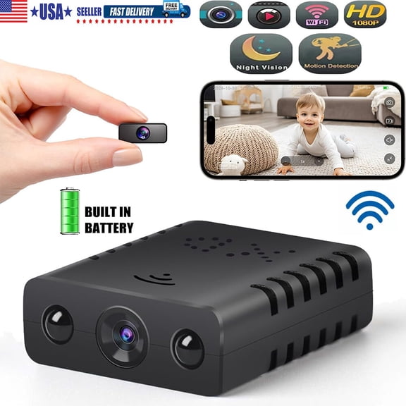 Smart Mini WiFi Camera Wireless 1080P HD Night Cam Home Security Camera US