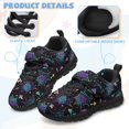 thumbnail image 7 of Pointodoor Rainbow Mushroom Cobweb Sneakers for Boys Kids Running Shoes Girls Mesh Fitness Shoes Hook and Loop Indoor Training Sneaker Lightweight for Little Kid/Big Kid, 7 of 7