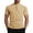 Khaki, variant on Men's Henley Shirt Basic T Shirt, Lightweight Breathable Button Down Short Sleeve Dark Gray