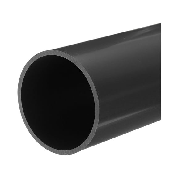 Rigid Round Pipe 67.8mm ID 75mm OD 20cm/8" Length Light Grey High Impact for Water Pipe, Crafts, Cable Sleeves