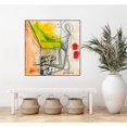 thumbnail image 3 of Giant Art Canvas  30x30 Cartoon 3 Framed in Red, 3 of 3