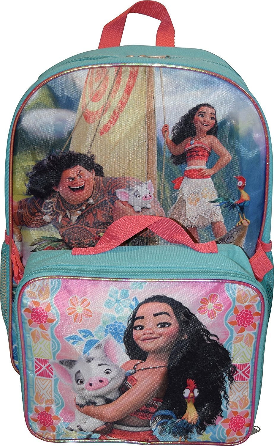 Moana Lunch Box Bag Disney Beige Woven Rattan Style (New But Small Tear  Inside)