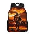 thumbnail image 1 of The Mandalorian Universal Travel Laptop Backpack, Lightweight Carry-On Backpack, School Backpack, Book Bag, One Size Black Gift, 1 of 8