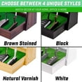 thumbnail image 6 of GoSports Premium Wooden Golf Putter Stand - Indoor Display Rack - Holds 6 Clubs - Black, 6 of 6