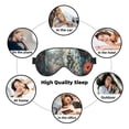 thumbnail image 7 of Fuzoiu Moon Flower White Owl Print Sleep Masks,Eye Masks with Adjustable Strap for Sleeping,Night Eye Shade for Women Men,Eye Cover for Full Night's Sleep, Travel and Nap, 7 of 7