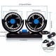 thumbnail image 2 of 12V Car Fan Dual Rotating Heads Silent 360-Degree Rotatable 2-Speed Adjustable Double Car Fan with Cigarette Lighter, 2 of 4