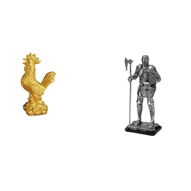 Figura decorativa de pollo, caballero Feng Shui, estatua, adorno de mesa, entrada, chimenea, dormitorio, decoración del hogar, regalo de inauguración