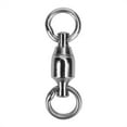thumbnail image 1 of Terminal de Pêche Émerillons Roulants Connecteur Roulement Pivotant Anneaux Solides 40 Pcs 5 Acier Inoxydable Connecteur Émerillon Leurre Outil 540 Pcs, 1 of 5