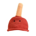 thumbnail image 2 of Sombrero con tocado rojo y amarillo de dibujos animados, accesorio de fotografía, regalo considerado, multiusos, encantador, y encantador, cojín, 2 of 8
