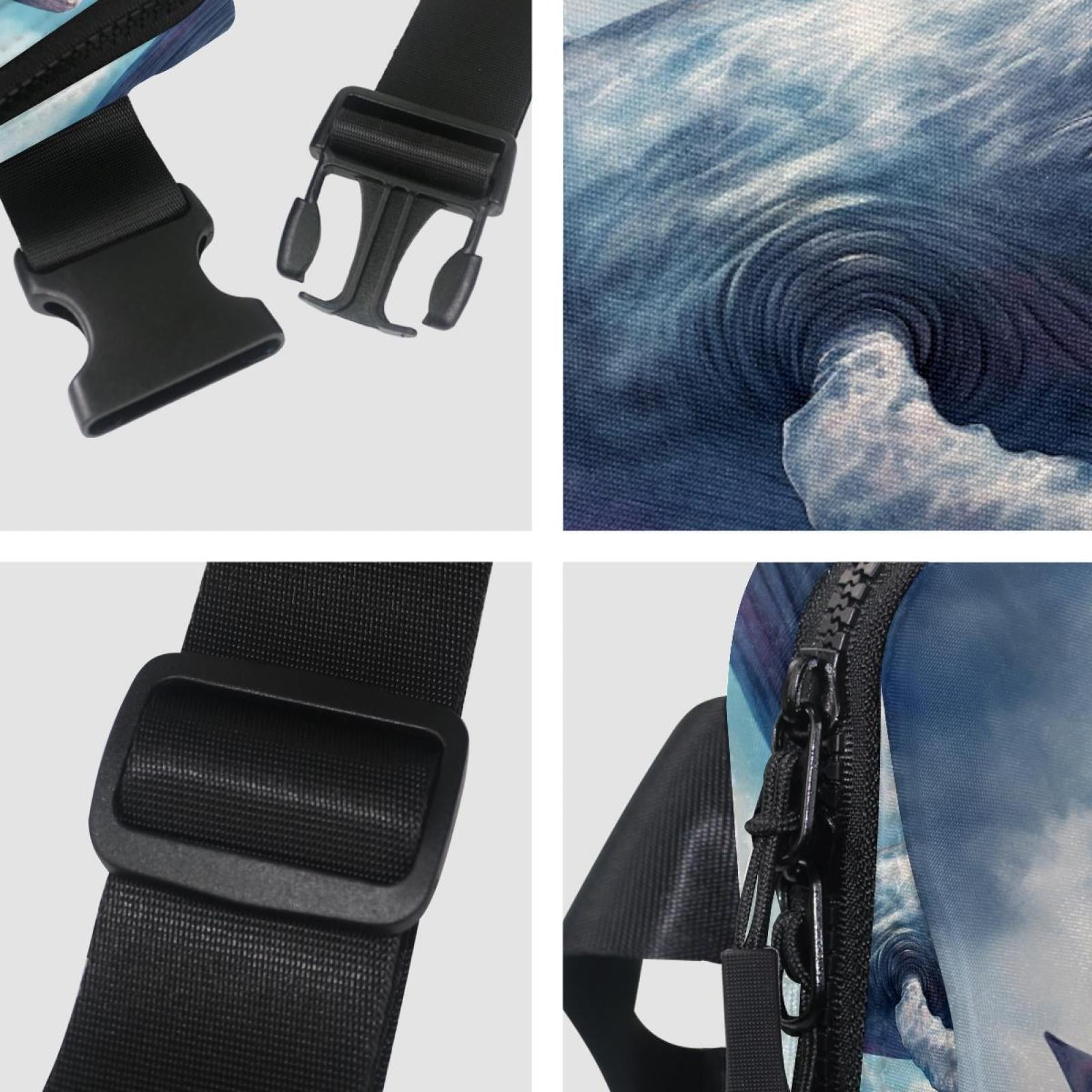 Whale Lightweight Adjustable Waist Bag with Extension Strap - Unisex Running Belt Bag