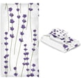 thumbnail image 7 of Coolnut Purple Lavender Towel Set of 3 with Bath Towel, Hand Towel and Wash Cloth, Soft, Quick Drying and Comfortable Winter Towels for Bathroom Kitchen Home Travel Hotel Gym Washcloth Gift, 7 of 7