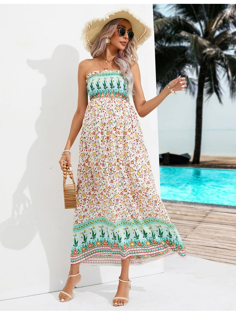 long dress knit SPELL Lou Lou Knit Gown - Cacao