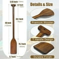 thumbnail image 3 of Vintage Style Wooden Oar Canoe Paddle 4 Feet,Ergonomic T-Shaped Handle,Handcrafted Durable Pine Wood Oars for Kayaking/Fishing/Rowing Boats/DIY Home Decoration Gift（2 Pieces）, 3 of 7