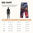 thumbnail image 3 of KLL Womens Realistic Flower Turtle Print Pajama Pants Soft Pajama Bottoms for Women Cozy Lounge Pants, 3 of 5