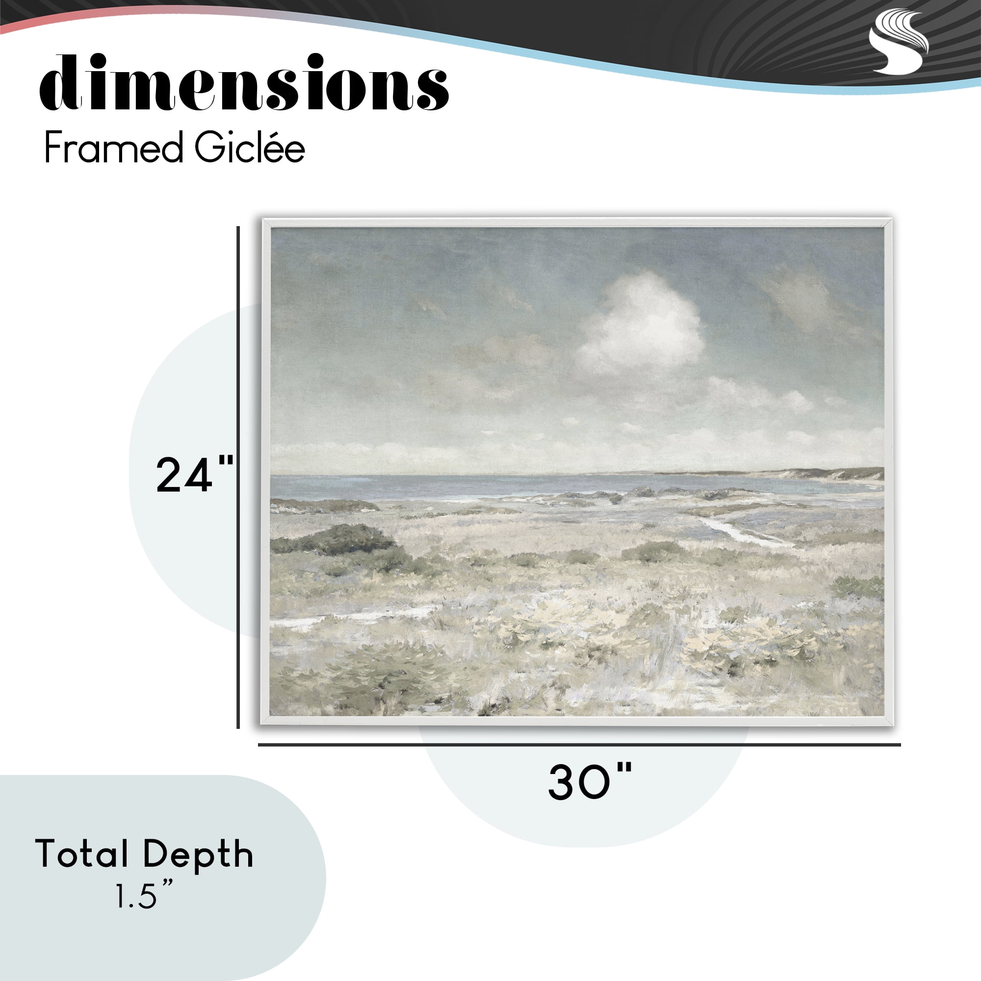 Stupell Industries By The Shore Neutrals White Framed Giclee Art, design by Christy McKee