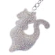 thumbnail image 3 of Llavero de Rhinestone Brillante / / / Mariposa / / etc , Blanco Yinane Lowrie llavero llavero, 3 of 6