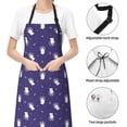 thumbnail image 6 of Naloa Astronaut Rabbit Apron Kitchen Aprons with Pockets for Women Men Chef, 6 of 8