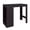 Black, variant on GZXS Wall-Mounted Pub Table, 47" Modern Bar Table with Storage Shelf, White Finish, for Home Bar Kitchen Counter