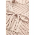 thumbnail image 4 of ABPHQTO Suéter holgado rasgado con cuello en V y cordones para mujer, 4 of 5