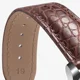 thumbnail image 5 of Correa de reloj de piel de cocodrilo de cuero genuino para hombre y mujer, hebilla de mariposa con aguja para Mido Longines Famous Master Omega IWC Watchband, 5 of 5
