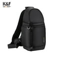 thumbnail image 3 of Camera Sling Bag Shockproof Backpack 10L Capacity Messenger Bag for DSLR/SLR/Mirrorless Camera Case Gray, 3 of 6