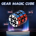 thumbnail image 2 of 3x3 Cylinder Gear Cube 3x3x3 Circular 3d Puzzle Twist Brain Teasers Toy Stocking Gift, 2 of 5