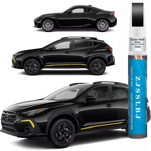 Car Touch Up Paint(Crystal Black Silicae(D4S)) for SUBARU, Car Paint Scratch Repair Kit, Quick & Easy Solution to Repair, 2 in 1 Scratch Remover Pen with Color-Matched