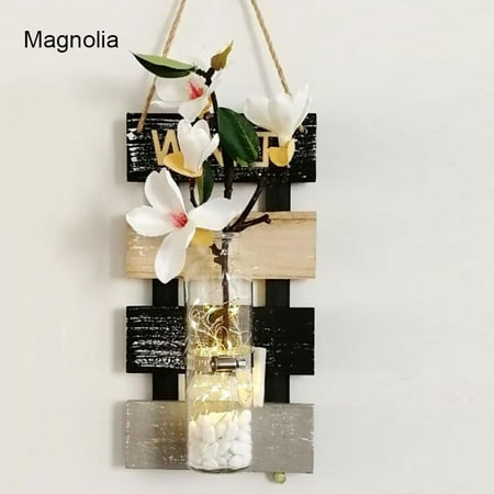 

Rustic Jar Sconces for Home Decor Decorative Flower Wall Decor Wooden Decors Hanging New