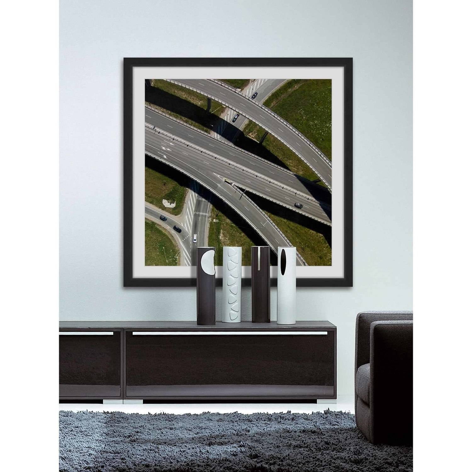 Marmont Hill "Highways" by Karolis Janulis Framed Painting Print