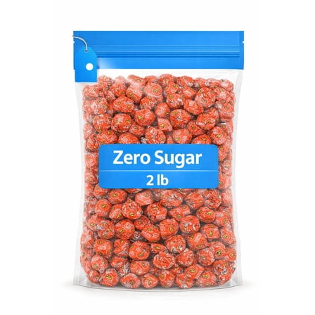 Zero Sugar Milk Chocolate Peanut Butter Cups Bulk Candy – Over 2 Pound Individually Wrapped Guilt-Free Sweets – Free Candy for Parties, Favor Bags, Dessert Tables & Holiday Treats
