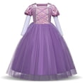 thumbnail image 3 of Vestido de princesa de pelo largo Vestido de Sofía Vestido de niña Ropa de actuación navideña Ropa de actuación para niños, 3 of 6