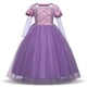 thumbnail image 3 of Vestido de princesa de pelo largo Vestido de Sofía Vestido de niña Ropa de actuación navideña Ropa de actuación para niños, 3 of 6