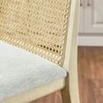 thumbnail image 4 of Monarch Bar Stool in Antique White Natural Heathered Weave Ivory, 4 of 9