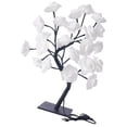 thumbnail image 1 of Lámpara de mesa con luz LED de rosas y árbol de flores, luz nocturna, bonsái, USB, hada para decoración Rosa blanca, 1 of 9