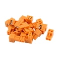 thumbnail image 1 of Unique Bargains 20Pcs 300V HT3.96K 3.96mm Pitch 2P PCB Screw Terminal Block Connector Orange, 1 of 2