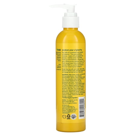 Alba Botanica Pore Purifying Pineapple Enzyme Hawaiian Facial Cleanser, 8 oz - Image 1