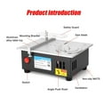thumbnail image 3 of Mini Table Saw Electric Desktop Saw Woodworking Bench Lathe Cutter Machine Household DIY Cutting Tool 7-Speed Adjustable, 3 of 7