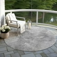 thumbnail image 6 of Addison Rugs Chantille Indoor/Outdoor Transitional Modern Gray Washable Round Rug, 8' x 8', 6 of 6